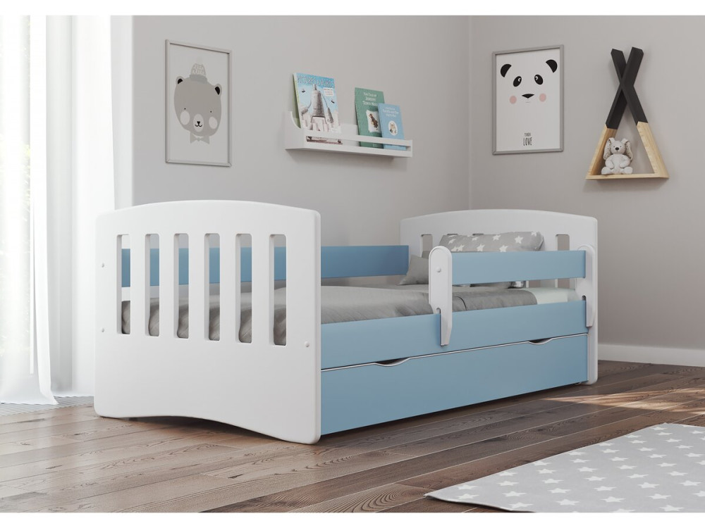Lit enfant "classic" - 160 x 80 cm - Bleu