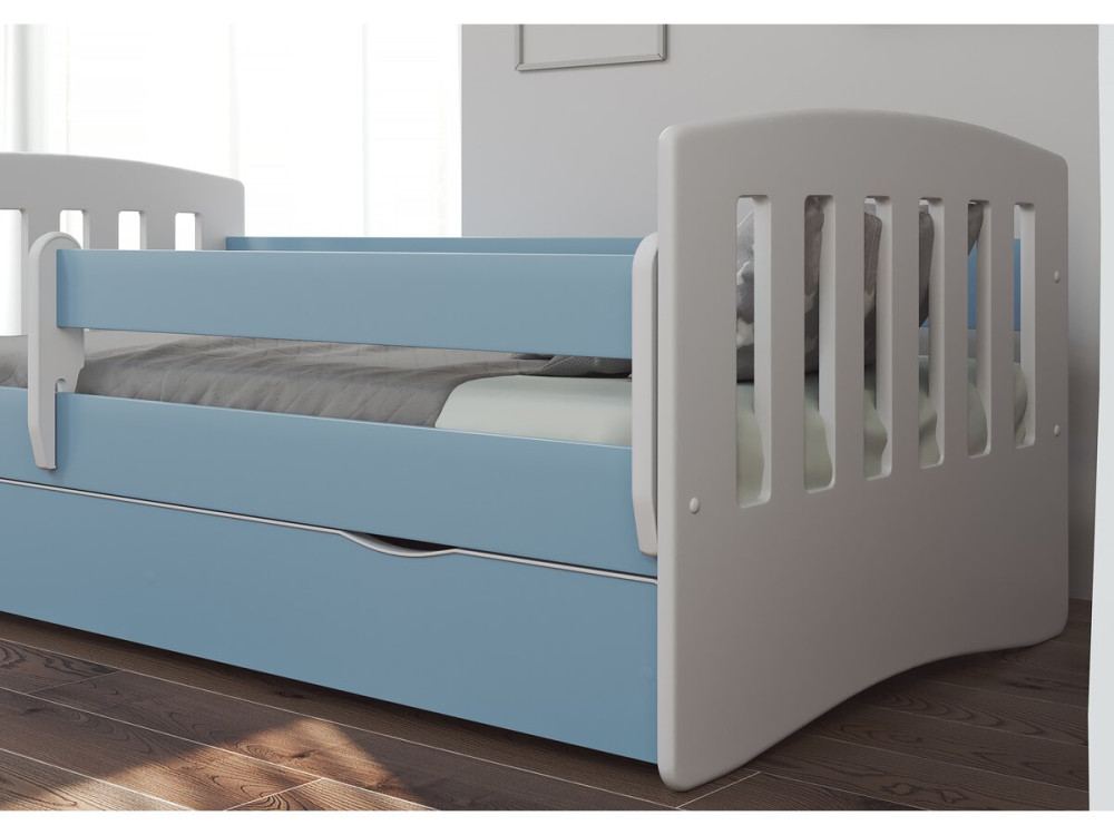 Lit enfant "classic" - 160 x 80 cm - Bleu