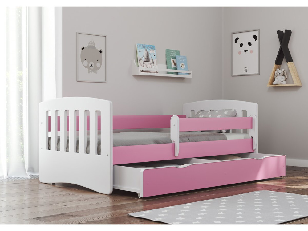 Lit enfant "classic" - 160 x 80 cm - Rose