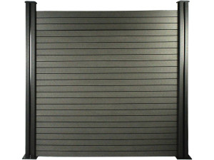 Lote de 6 lamas composite para vallas + poste - 1,60m
