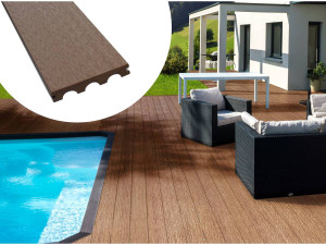 Pack 15m2 - Lamas en composite para terraza - Marron
