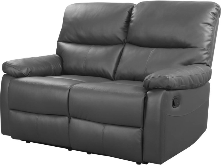 Sofá reclinable 2 plazas "Lincoln" -147 x 89 x 103 cm-Gris