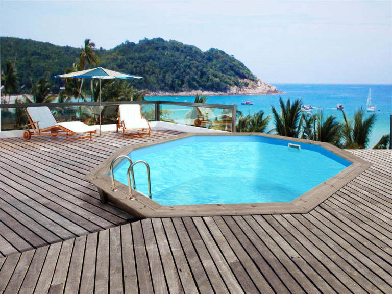 Piscina de madera "Venecia" - 5.80 x 1.31m