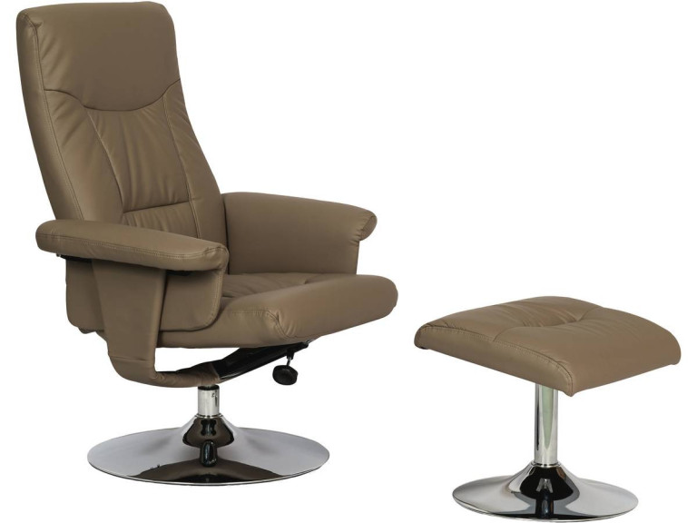 Sillón Reclinable + reposapiés “Louis” - Beige