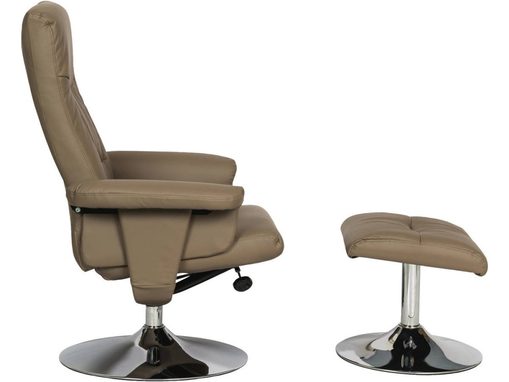 Sillón Reclinable + reposapiés “Louis” - Beige