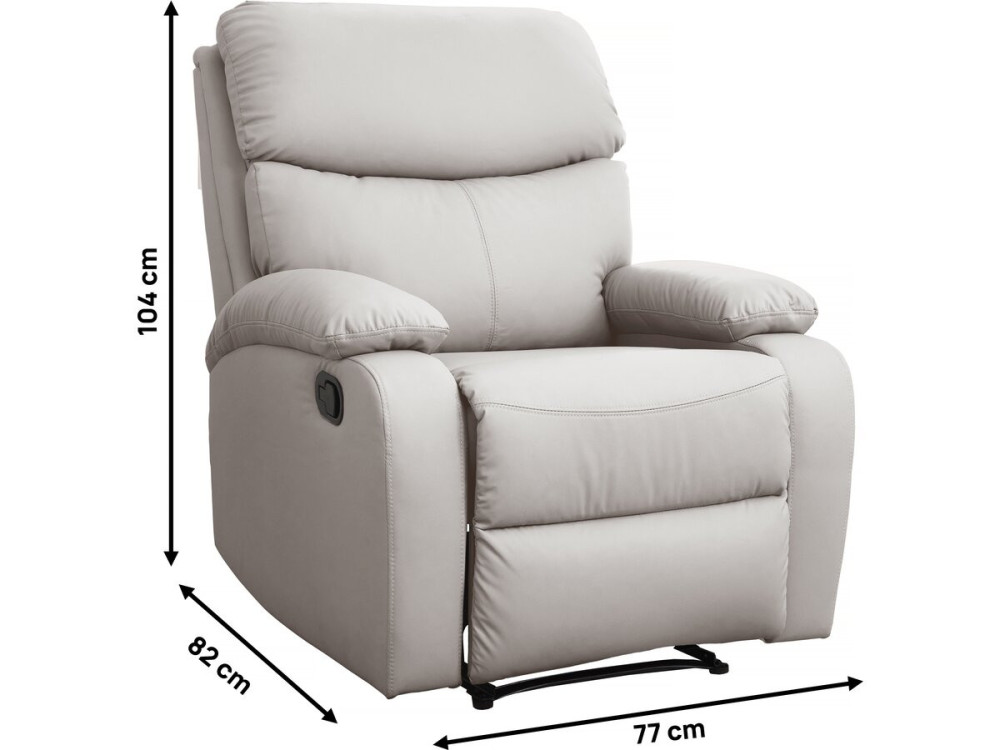 Silla reclinable "Giselle" - Beige