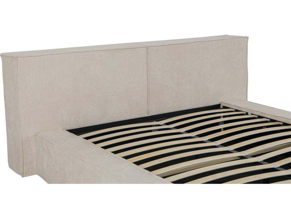 Canapé de pana «Courchevel» - 140 x 190 cm - Beige