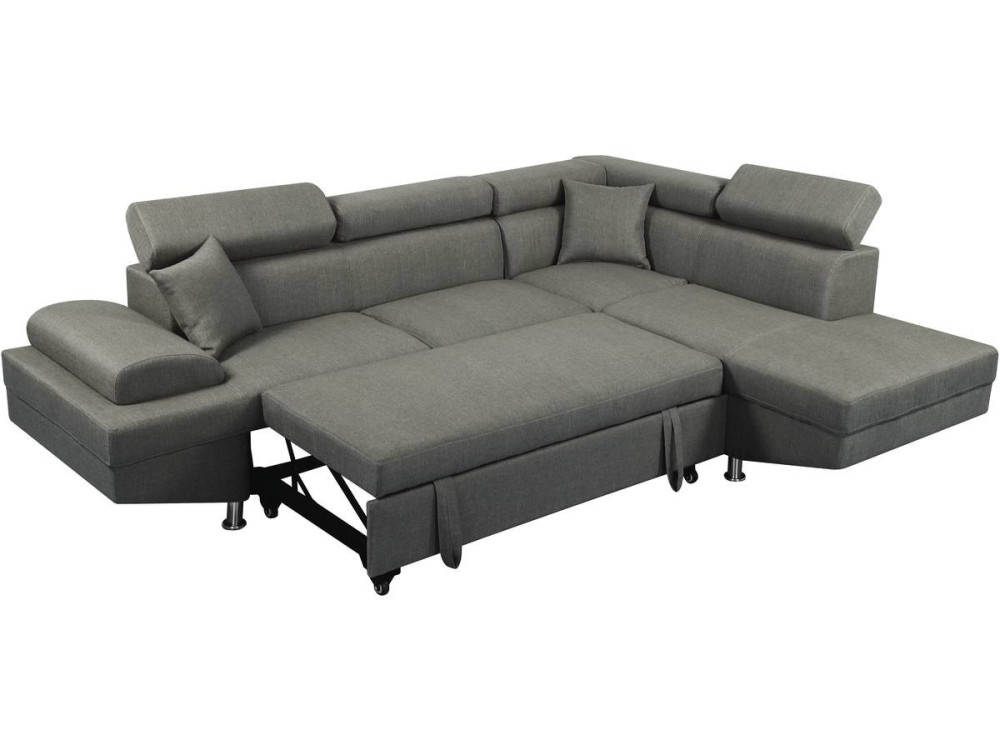 Sofá esquinero "Sophia luxe" - Gris - Esquina derecha