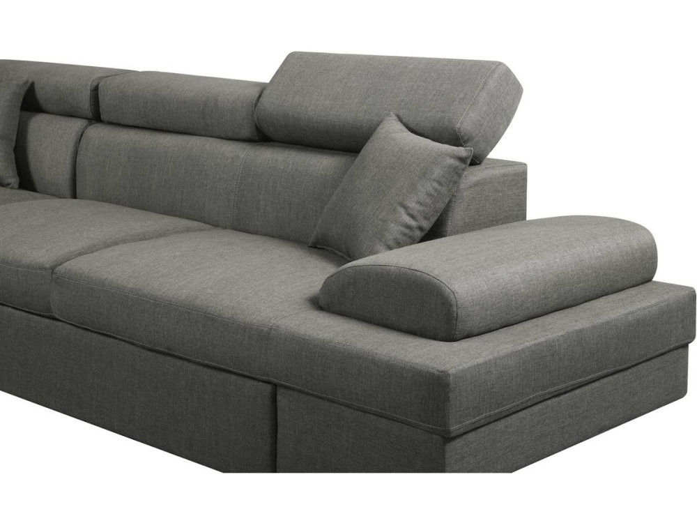 Sofá esquinero "Sophia luxe" - Gris - Esquina derecha