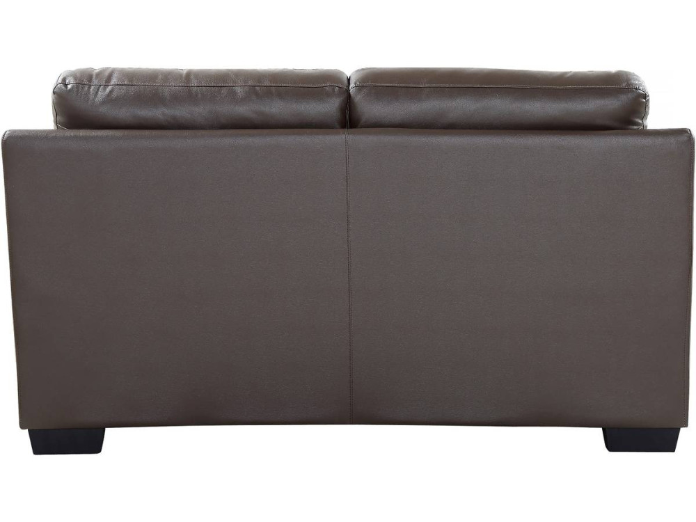 Sofá cuero/PVC "Cardiff" - 2 plazas - Chocolate
