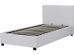 Cama en PVC "Carla" - 90 x 190 cm - Blanco