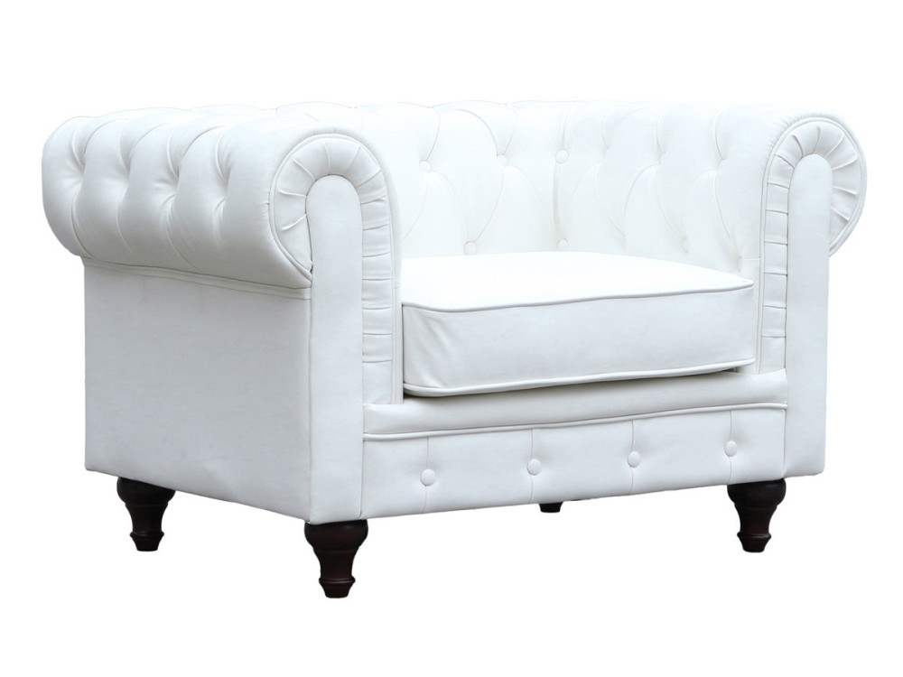Sillón Chesterfield "Aliza" - Blanco