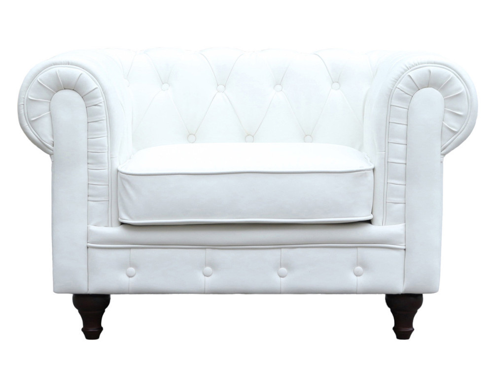 Sillón Chesterfield "Aliza" - Blanco