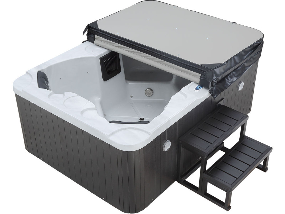 Spa LED "Haïti" 4 plazas - 210 x 152 x 78 cm - Blanco
