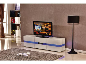 Mueble TV LED VIDA - 177 x 39 x 45 cm - Blanco