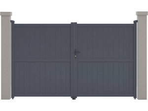 Porton jardin "Maurice" - 299.5 x 180.9 cm - Gris