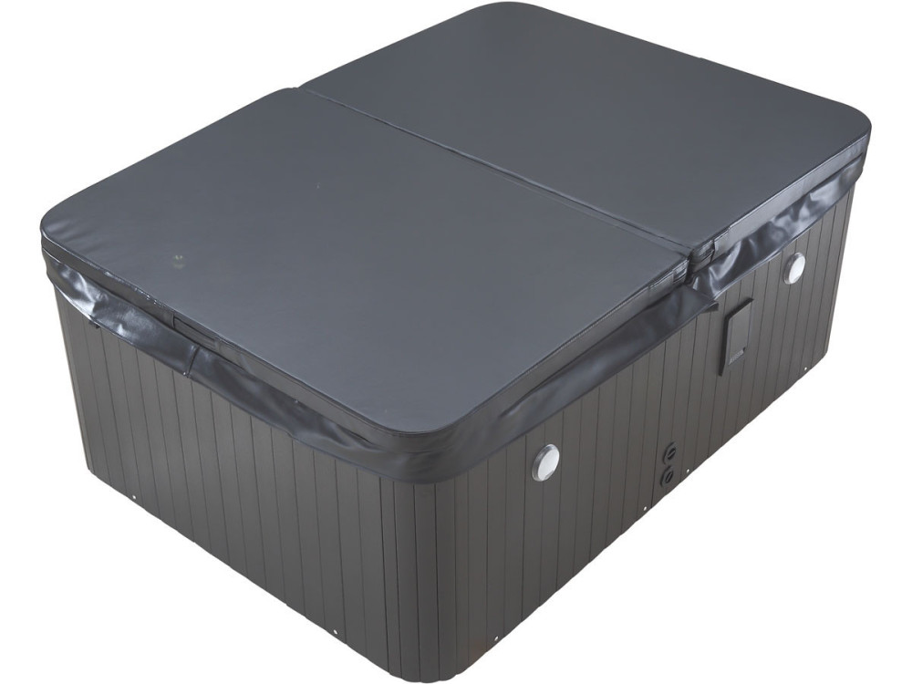 Spa LED "Haïti" 4 plazas - 210 x 152 x 78 cm - Gris