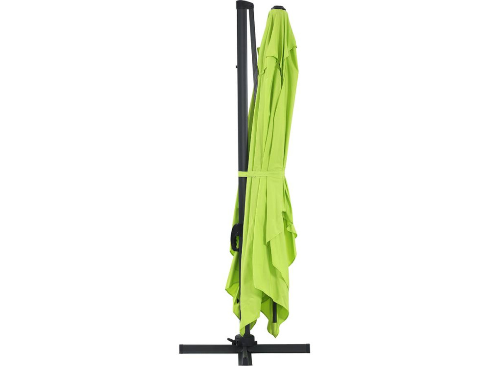 Parasol Lateral de jardín Alu Sun 4” – Rectangular – 3 x 4 m – Verde + funda protectora