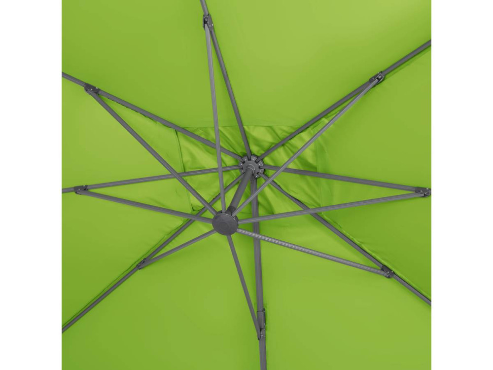 Parasol Lateral de jardín Alu Sun 4” – Rectangular – 3 x 4 m – Verde + funda protectora
