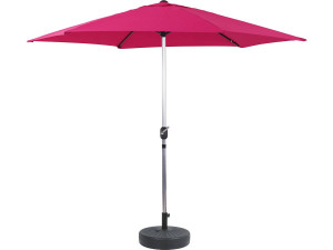 Parasol de Jardín Aluminio “Sol” – Rosa - Ø3m con base