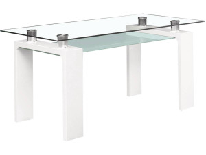 Mesa comedor "Eva" - 150x80x75cm - Blanco lacado