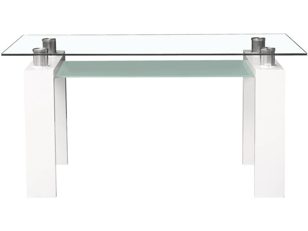 Mesa comedor "Eva" - 150x80x75cm - Blanco lacado