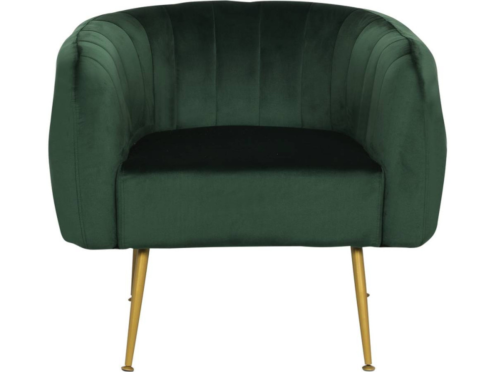 Sillón de tela "Diana" -  81 x 73 x 72 cm - Verde