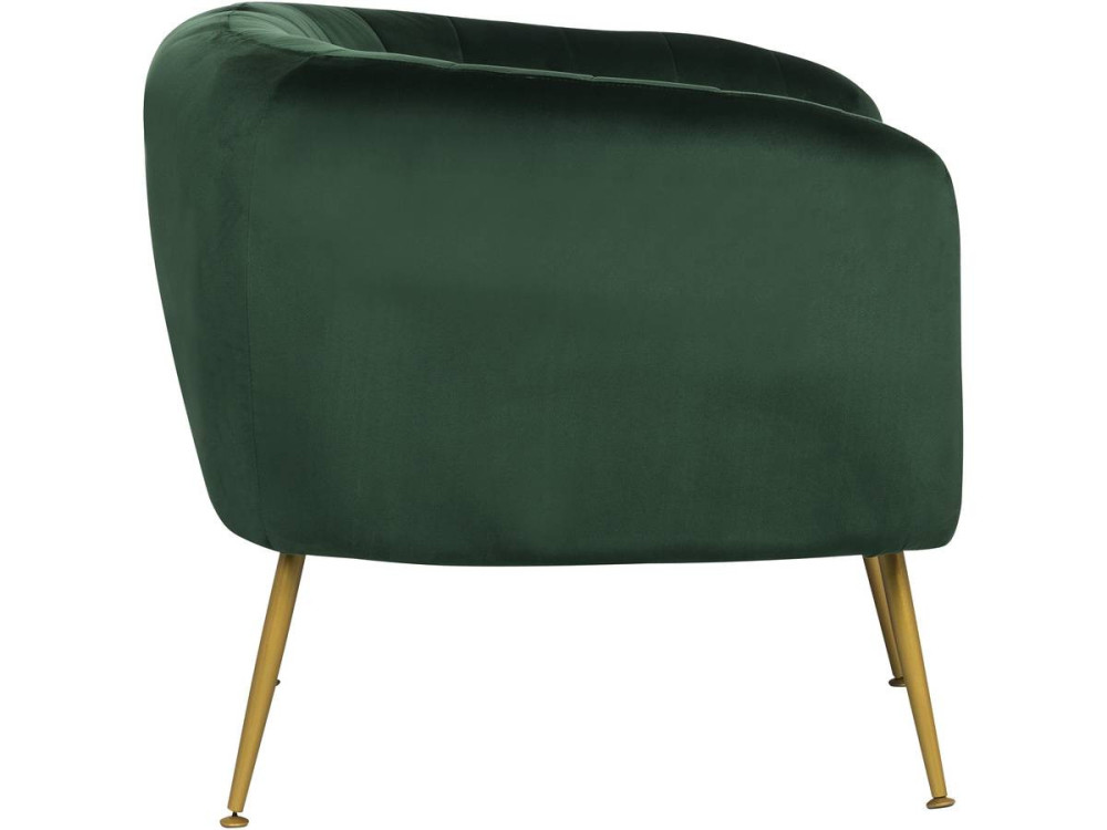 Sillón de tela "Diana" -  81 x 73 x 72 cm - Verde