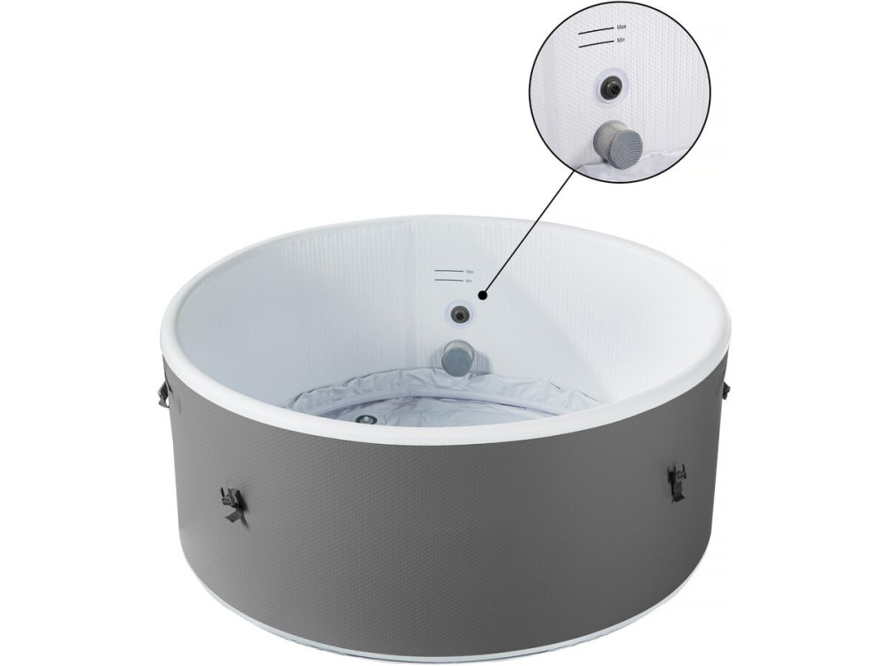 Spa semirrígido "Venecia" - 5 plazas - Blanco/Gris