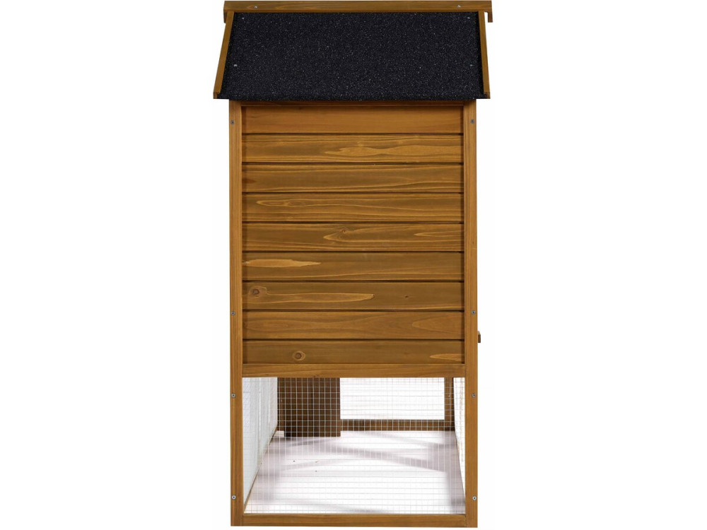 Gallinero de madera "Lily" con caja nido - Marrón