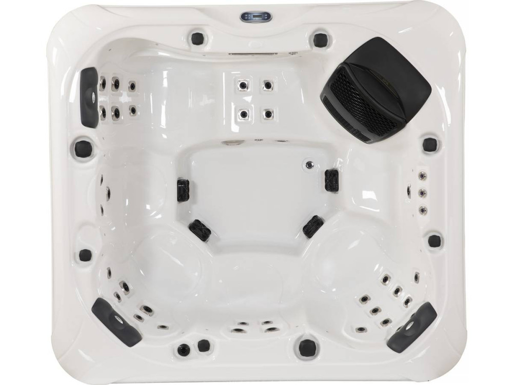 Spa LED "Bora-Bora" - 230 x 210 x 90 cm- 6 plazas - Tanque blanco - Sistema Balboa - Bluetooth integrado
