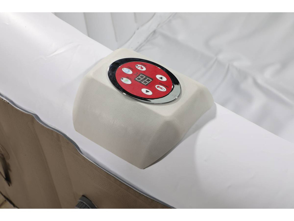 Spa hinchable - "Monac" en PVC - 4 personas - topo/ crema