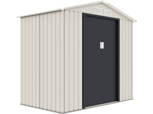 Caseta metálica de jardín "Nebraska" - 2,70 m² - Beige/gris antracita