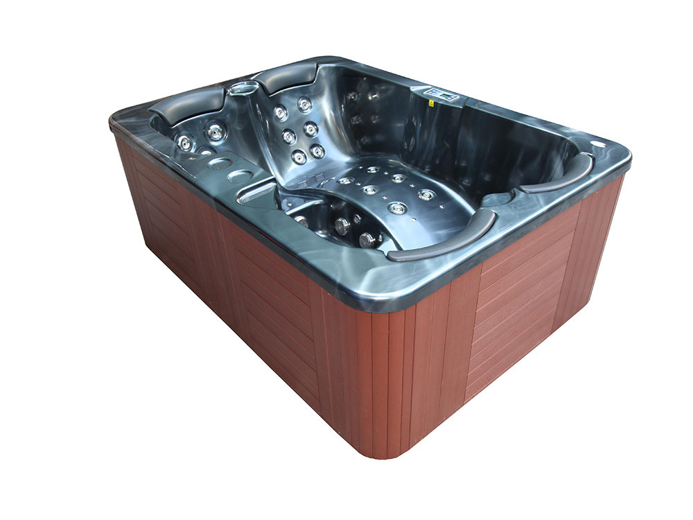 Spa "Fidji" 4 plazas - Bañera gris - Sistema Balboa + estación Iphone integrada - 210x152x81 cm