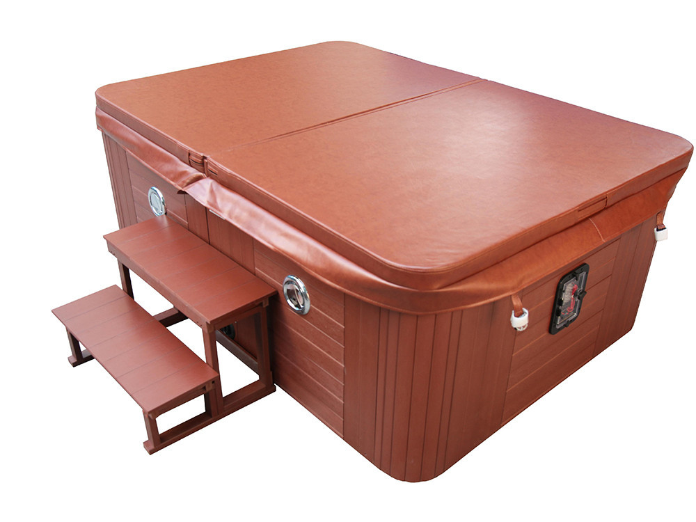 Spa "Fidji" 4 plazas - Bañera gris - Sistema Balboa + estación Iphone integrada - 210x152x81 cm