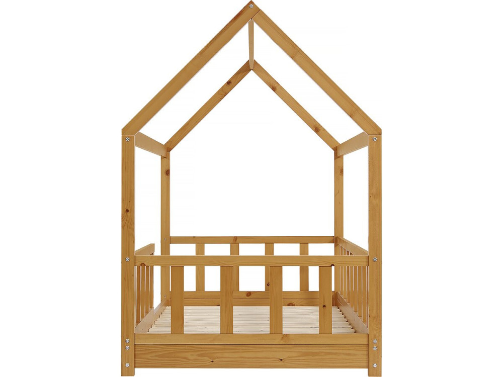 Cama infantil de madera "Mila" - 90 x 190 cm - Marrón