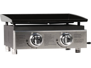 Plancha "Presto 2" - 2 quemadores -  5kW - Gris