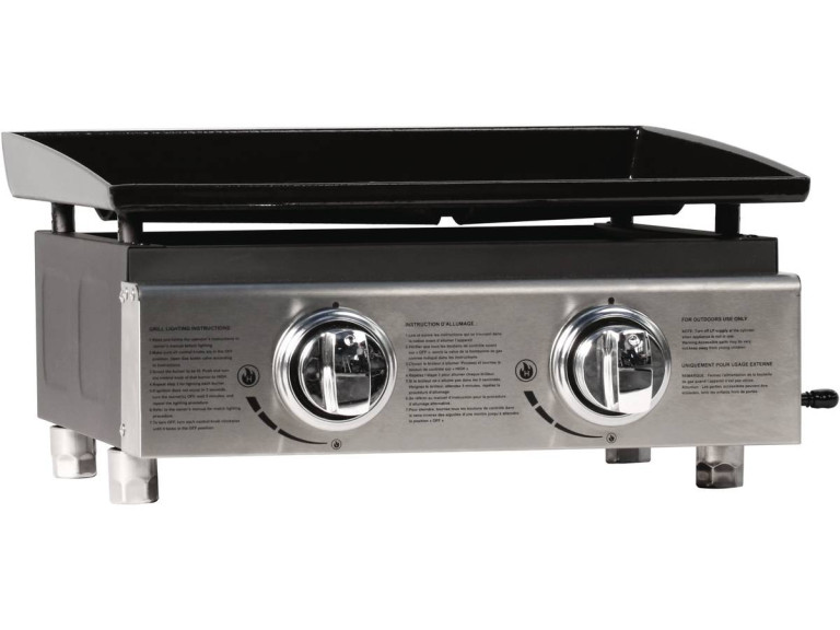 Plancha "Presto 2" - 2 quemadores -  5kW - Gris
