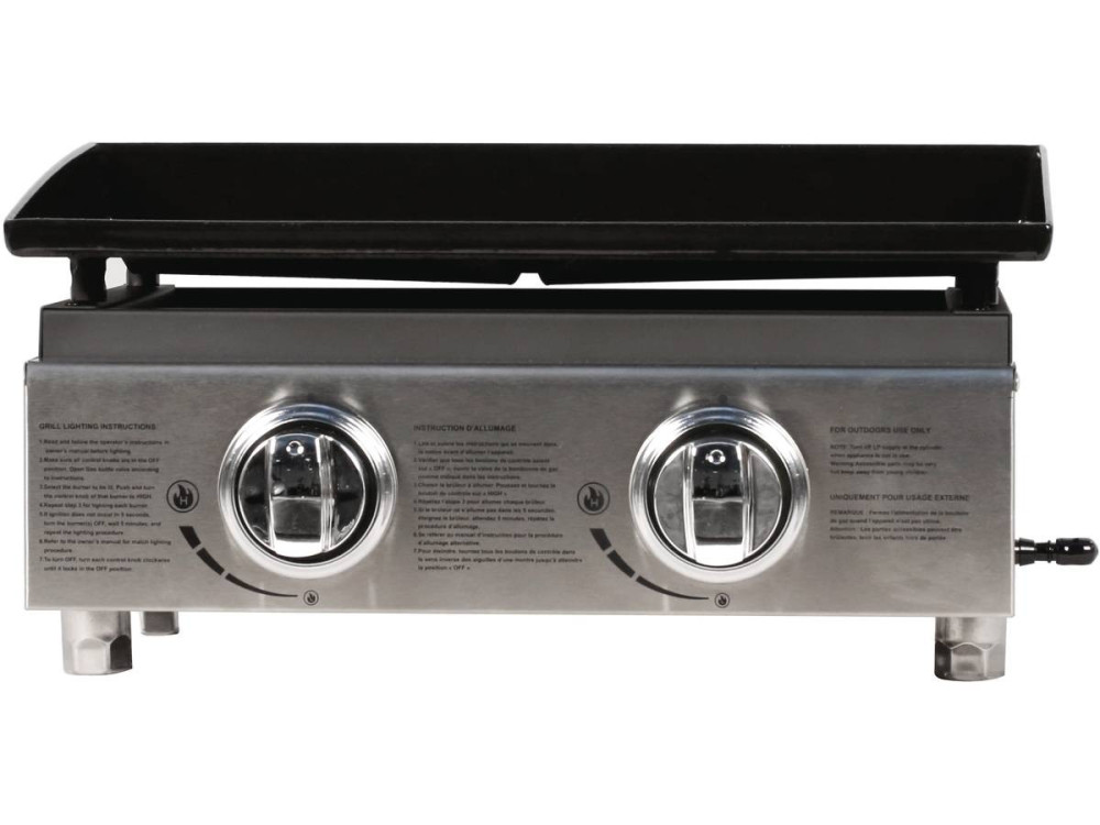 Plancha "Presto 2" - 2 quemadores -  5kW - Gris