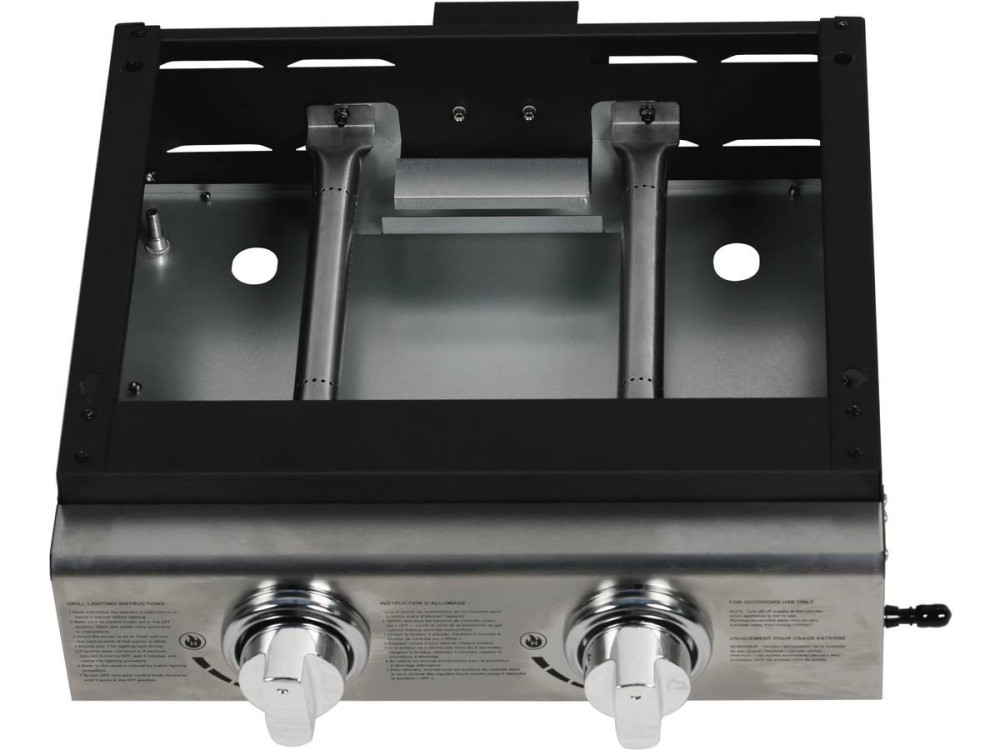 Plancha "Presto 2" - 2 quemadores -  5kW - Gris
