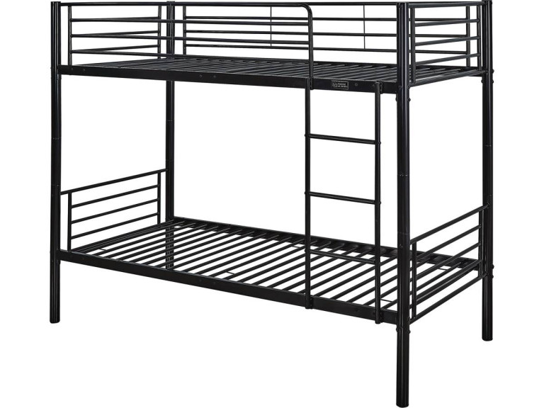 Cama camarote "ADAM" - metal - negro Couleur Taupe