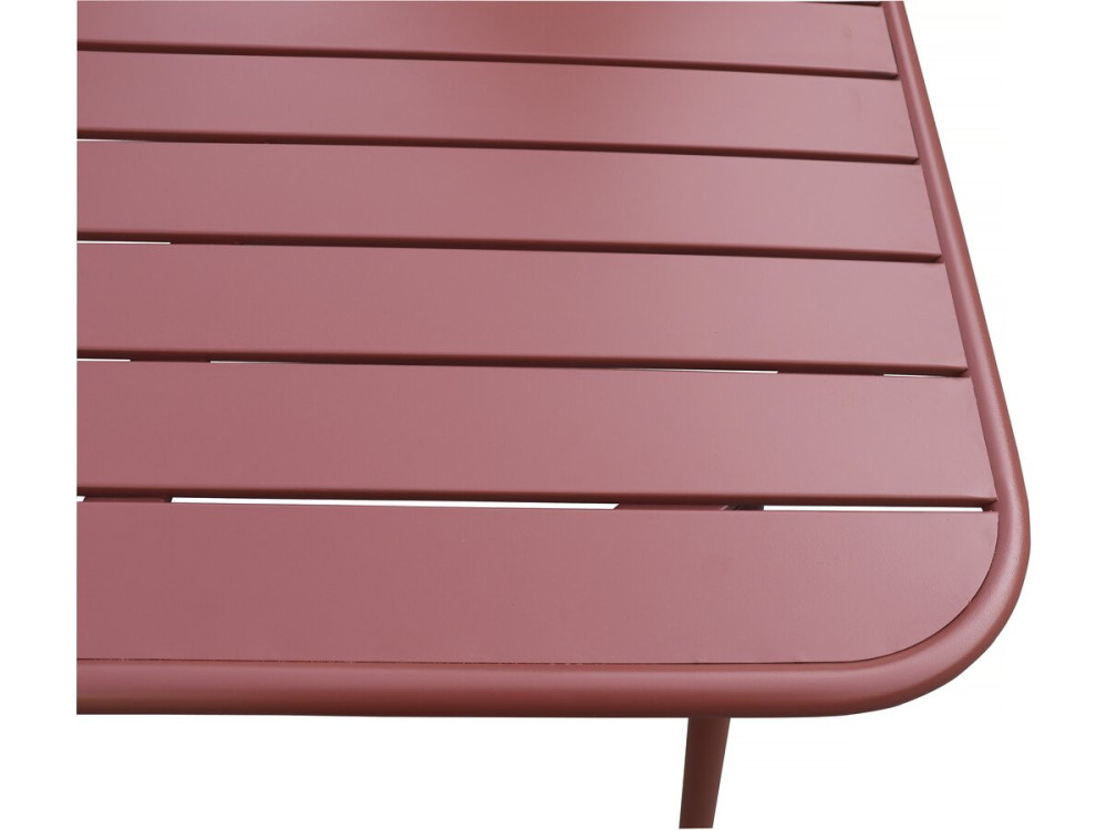 Conjunto de muebles de jardín metálicos "Bilbao" - 8 plazas - Terracota