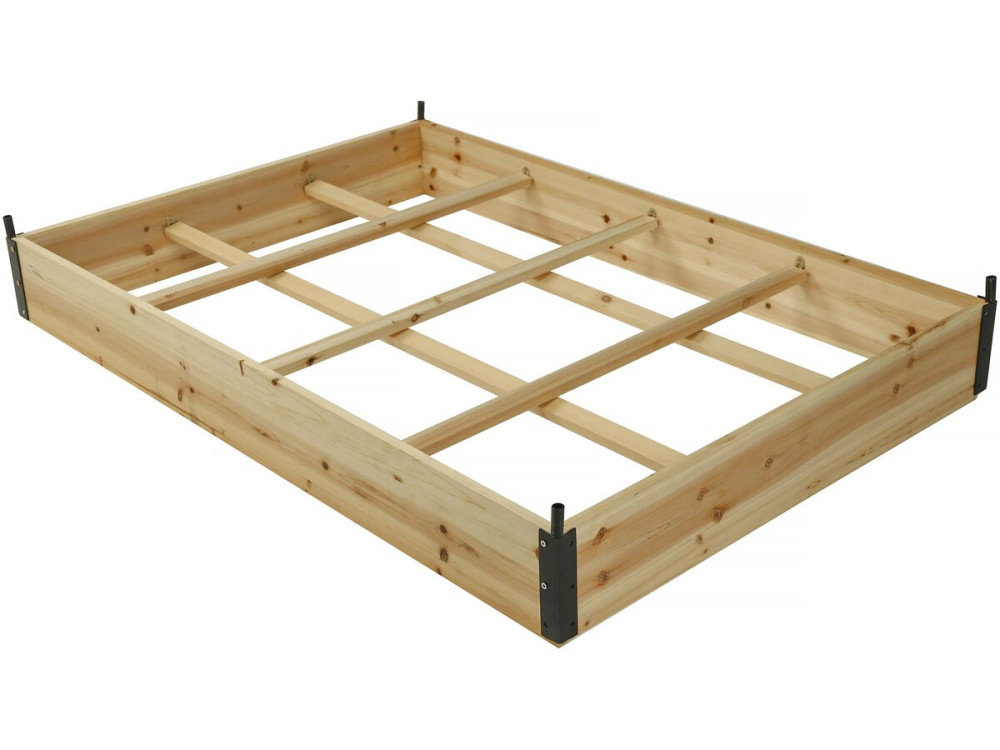Huerto urbano de madera 116 x 81 x 67,5 cm «Muscari» - con funda de invernadero