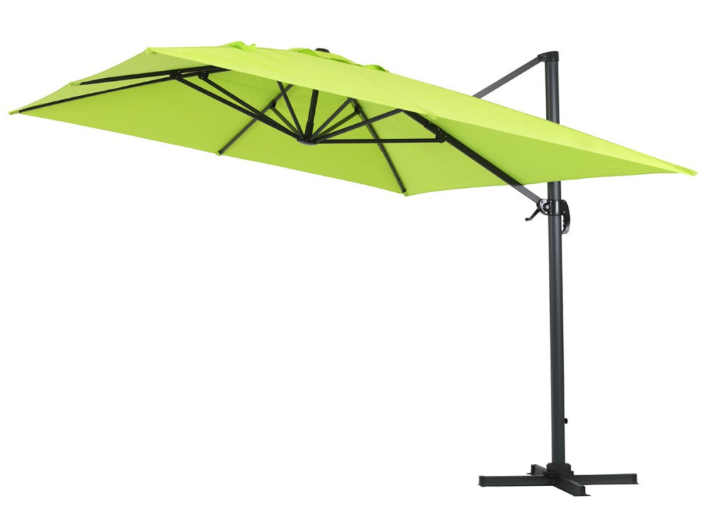 Parasol Lateral de jardín en aluminio - Sun 4- Rectangular- 3 x 4 m - Verde