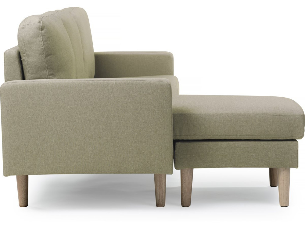 Sofá esquinero en tela "Gabby" - 3 plazas - Beige