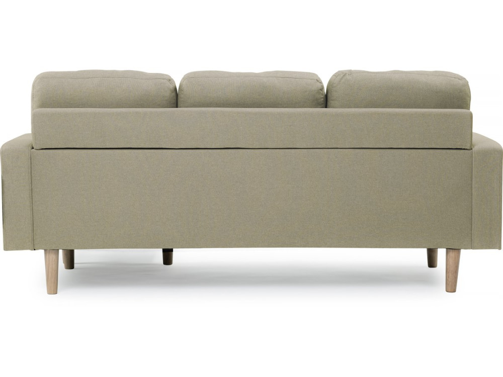 Sofá esquinero en tela "Gabby" - 3 plazas - Beige