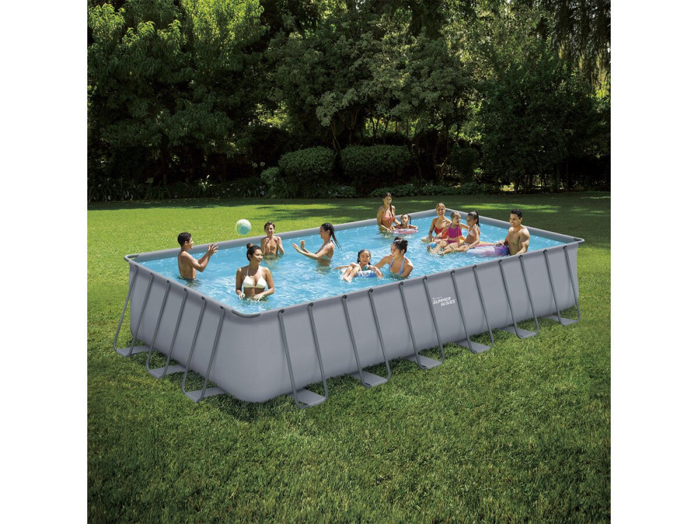 Piscina tubular LUDO 5 - 7.32 x 3.66 x 1.32 m - Filtración a arena 5,1m3/H