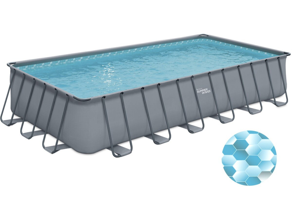 Piscina tubular LUDO 5 - 7.32 x 3.66 x 1.32 m - Filtración a arena 5,1m3/H