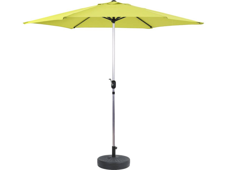 Parasol de Jardín Aluminio “Sol” – Verde - Ø3m con base