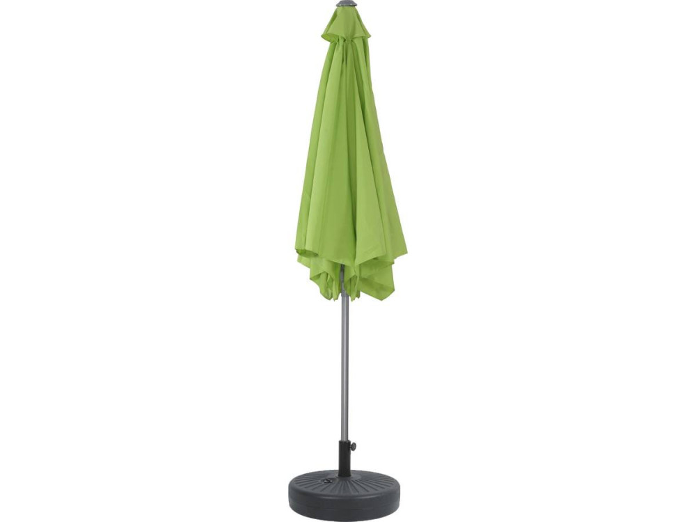 Parasol de Jardín Aluminio “Sol” – Verde - Ø3m con base